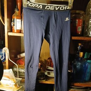 Men's Navy Joggers- M Has Hole Right Knee